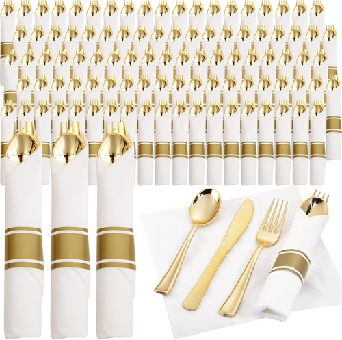 120 pack gold plastic - 120,